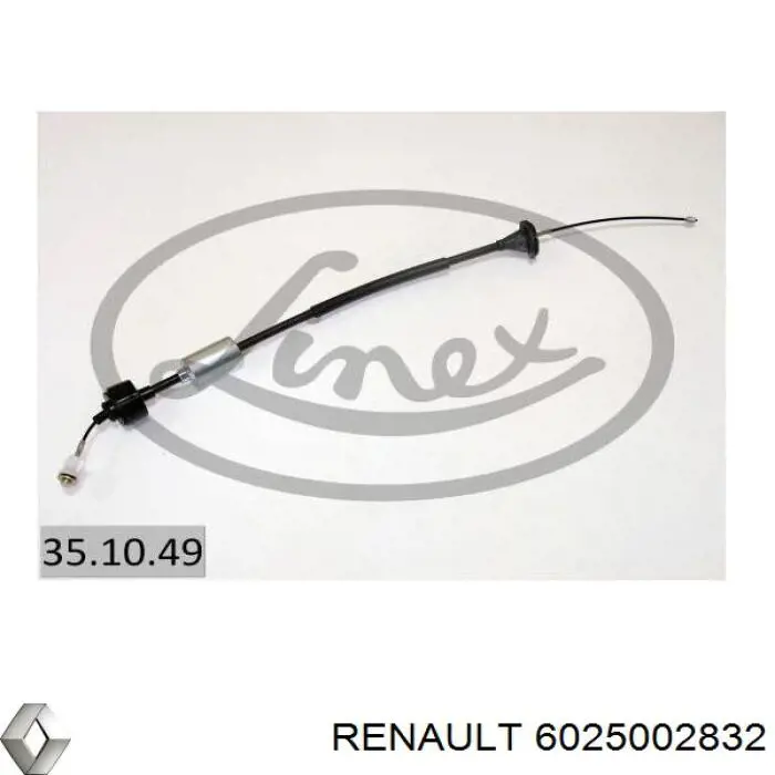 6025002832 Renault (RVI) cable de embrague
