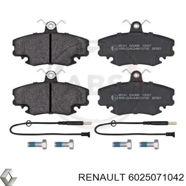 Pastillas de freno delanteras Peugeot 205 2 20A, C
