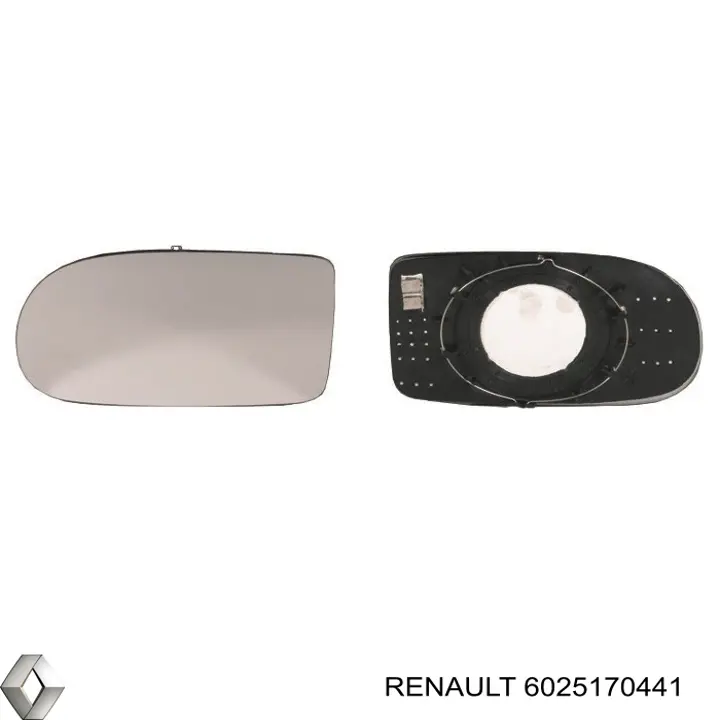 6025170441 Renault (RVI) cristal de espejo retrovisor exterior izquierdo