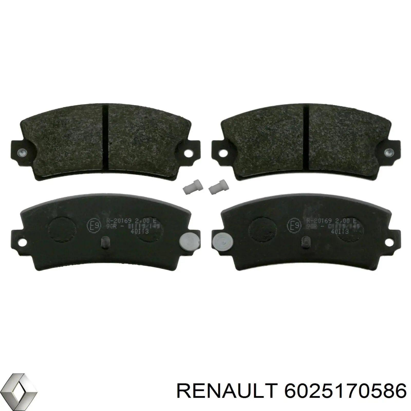 6025170586 Renault (RVI) pastillas de freno traseras