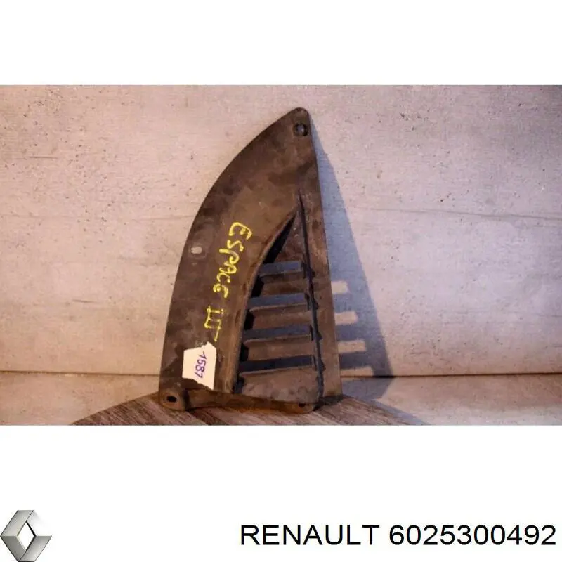 6025300492 Renault (RVI) faldilla de parachoques delantero derecha