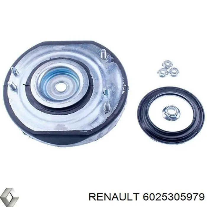 6025305979 Renault (RVI) soporte amortiguador delantero izquierdo