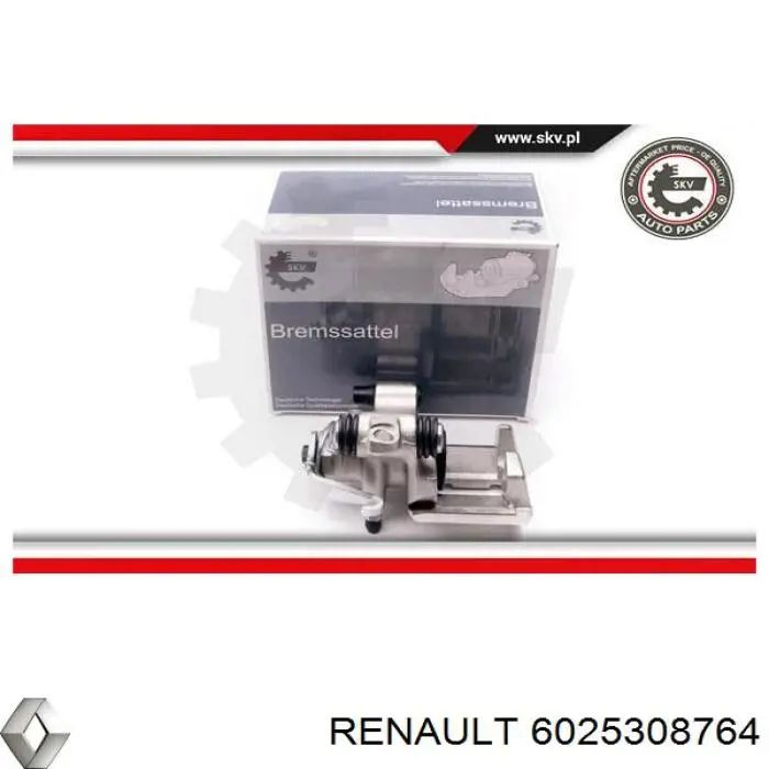 6025370848 Renault (RVI) pinza de freno trasero derecho