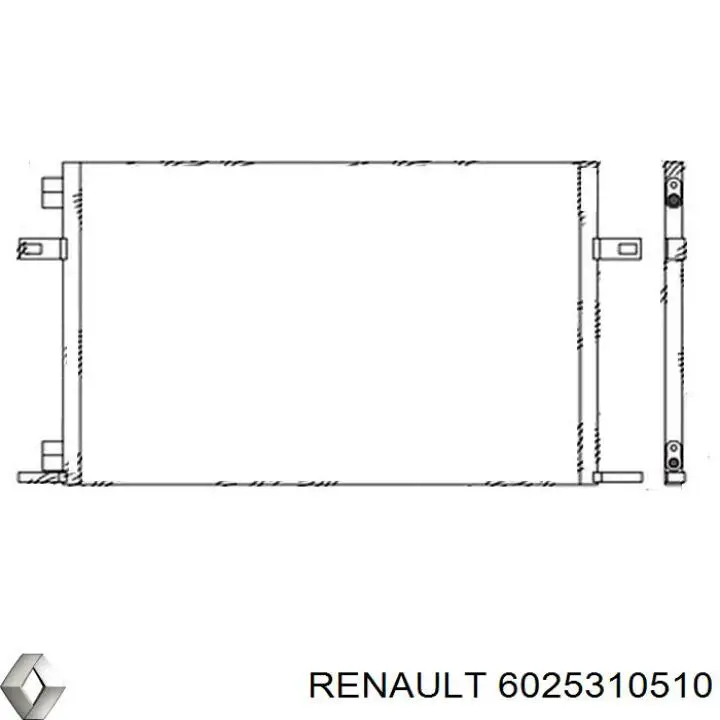 6025310510 Renault (RVI) condensador aire acondicionado