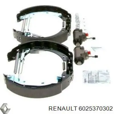 6025370302 Renault (RVI) zapatas de frenos de tambor traseras