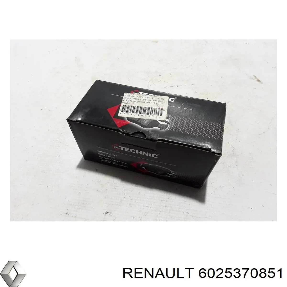 6025370851 Renault (RVI) pastillas de freno delanteras