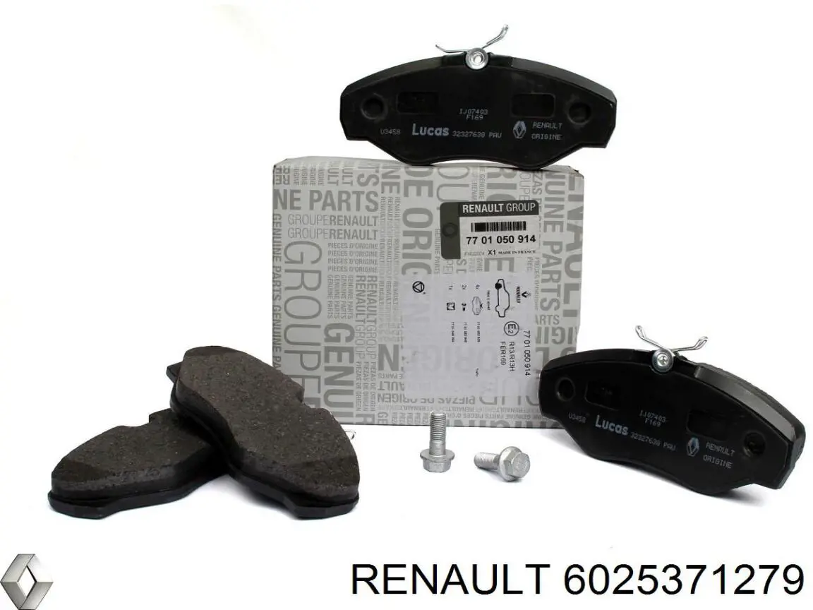 6025371279 Renault (RVI) pastillas de freno delanteras