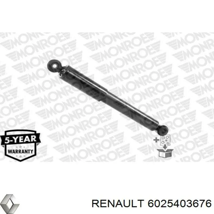 6025403676 Renault (RVI) amortiguador trasero
