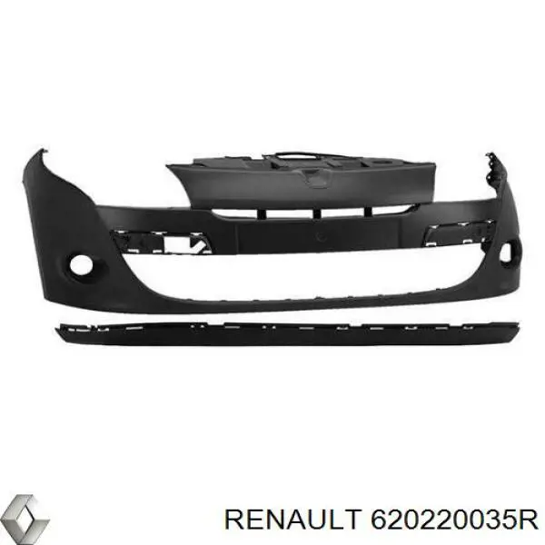 620220035R Renault (RVI) paragolpes delantero