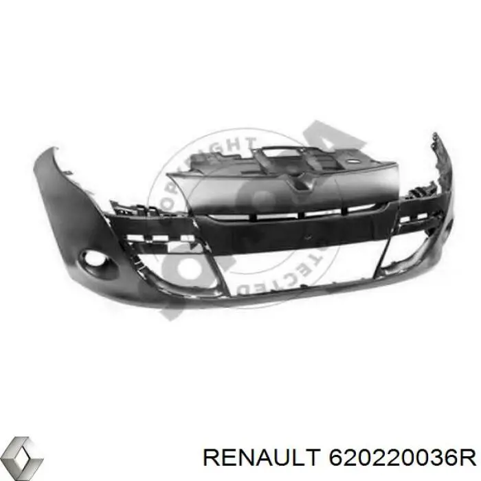 Parachoques delantero para Renault Megane (DZ0)