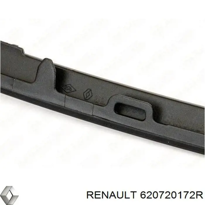 Moldura de la parrilla del parachoques delantero 620720172R Renault (RVI)
