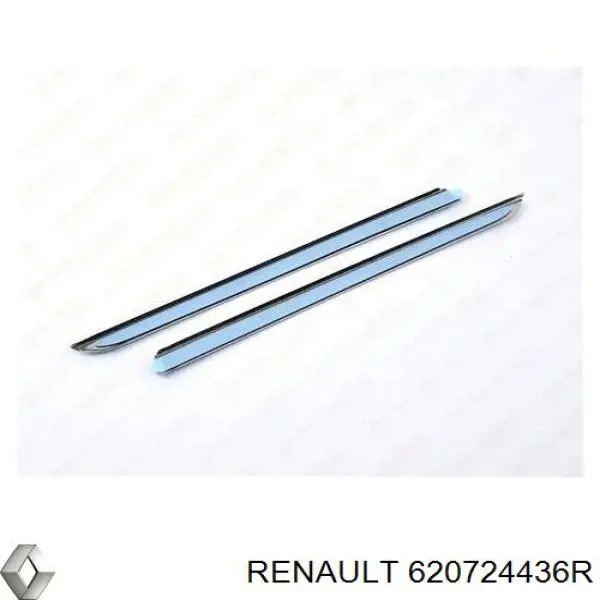 Moldura de rejilla parachoques superior Renault (RVI) 620724436R