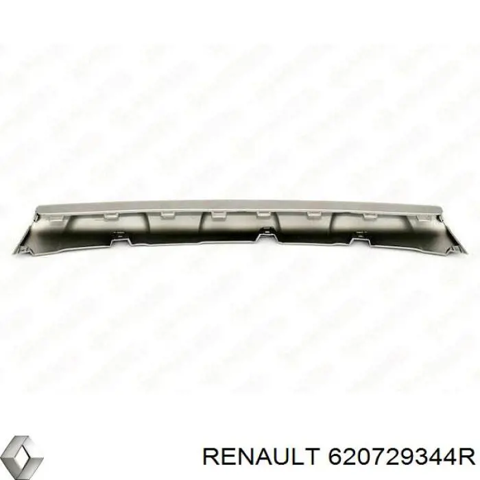 620729344R Renault (RVI) listón embellecedor/protector, parachoques delantero central
