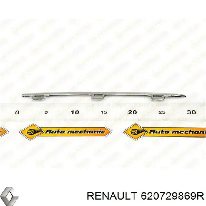 Moldura de rejilla parachoques superior para Renault SANDERO 