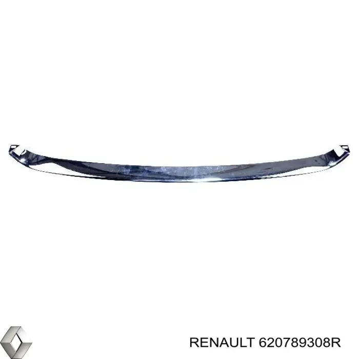 620789308R Renault (RVI) moldura de rejilla parachoques delantero superior