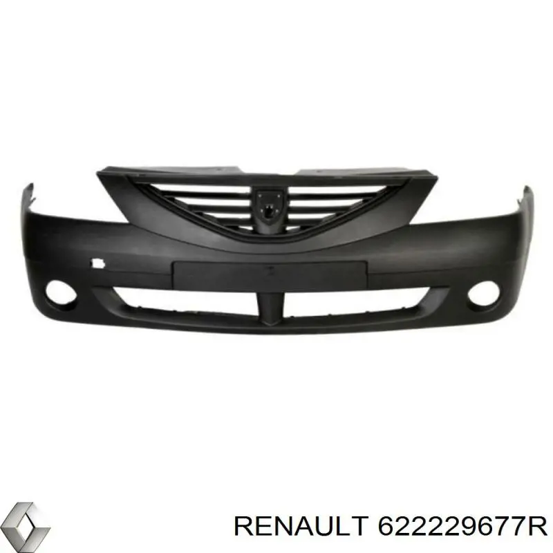 Comprar 622229677R Renault (RVI) Soporte exterior derecho del parachoques delantero