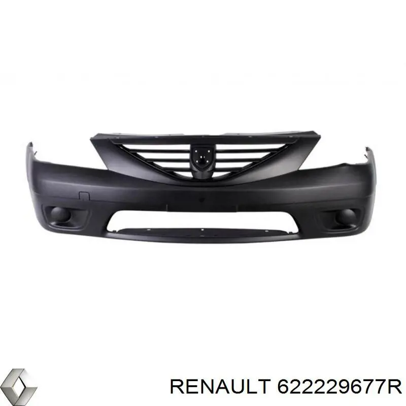 622229677R Renault (RVI) soporte de parachoques delantero exterior derecho