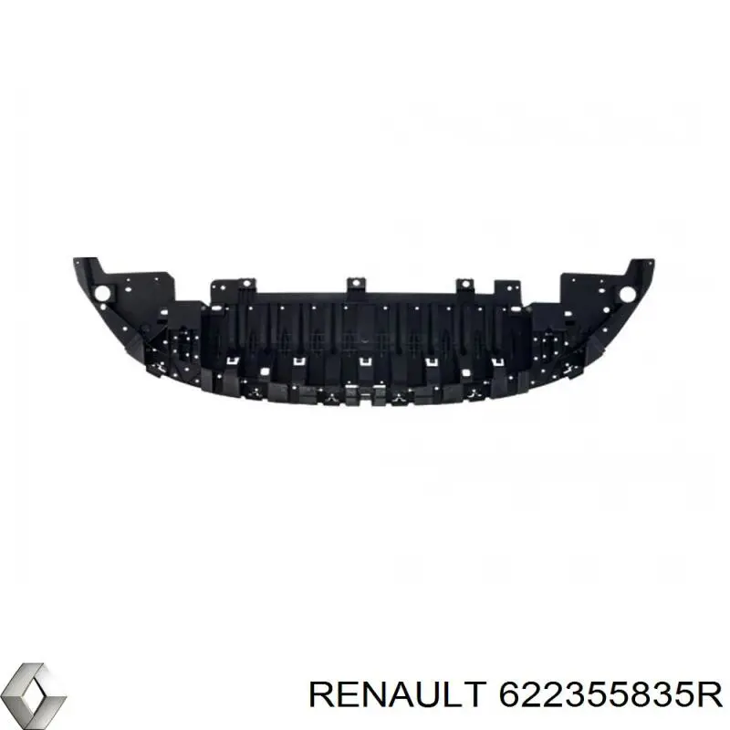 622355835R Renault (RVI) deflector de parachoques delantero