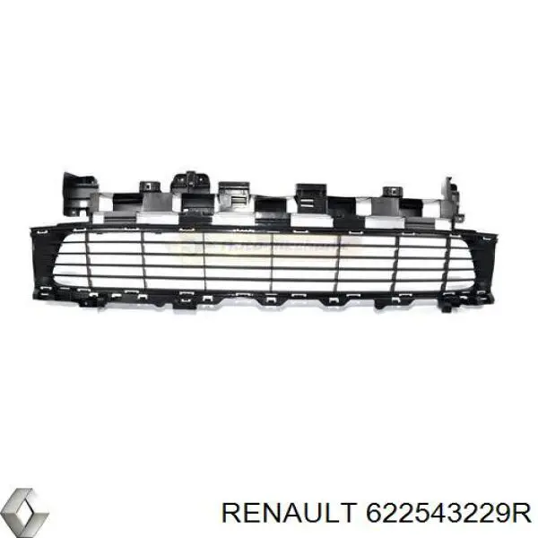 Rejilla de ventilación, parachoques delantero, central para Renault LOGAN 
