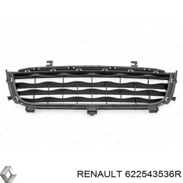Rejilla de ventilación, paragolpes delantero, central Renault (RVI) 622543536R precio, desde 230,88 EUR