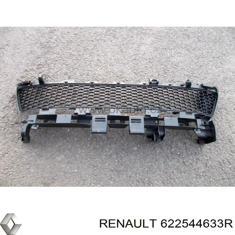 622544633R Renault (RVI) rejilla de ventilación, parachoques trasero, central