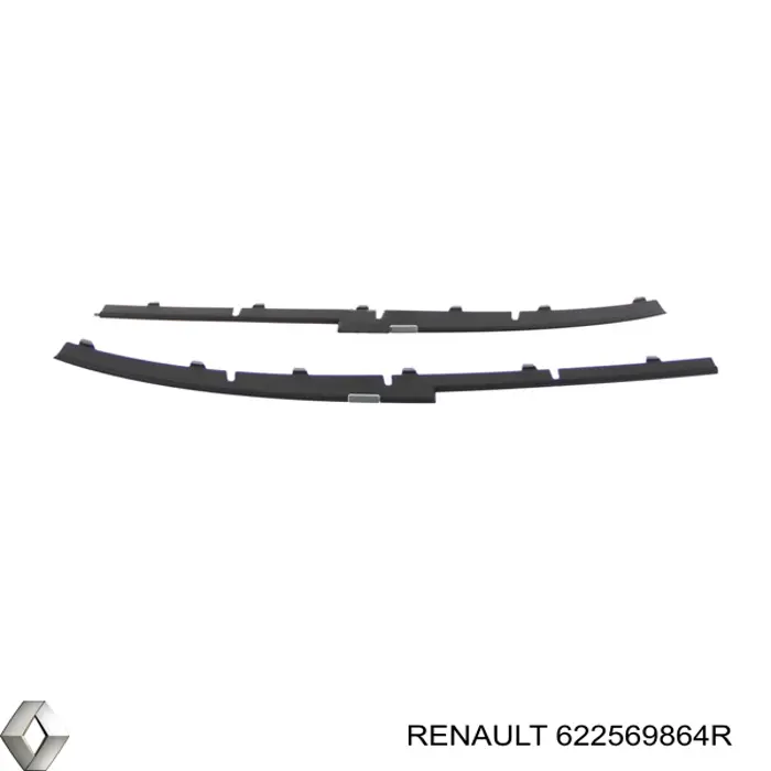 Rejilla del parachoques delantero Renault (RVI) 622569864R precio, desde 236,71 EUR