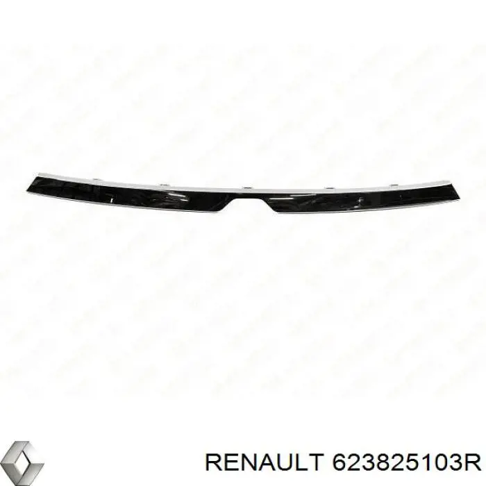 623825103R Renault (RVI) moldura de rejilla parachoques superior