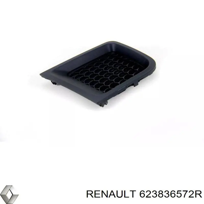 623836572R Renault (RVI) moldura de rejilla parachoques superior