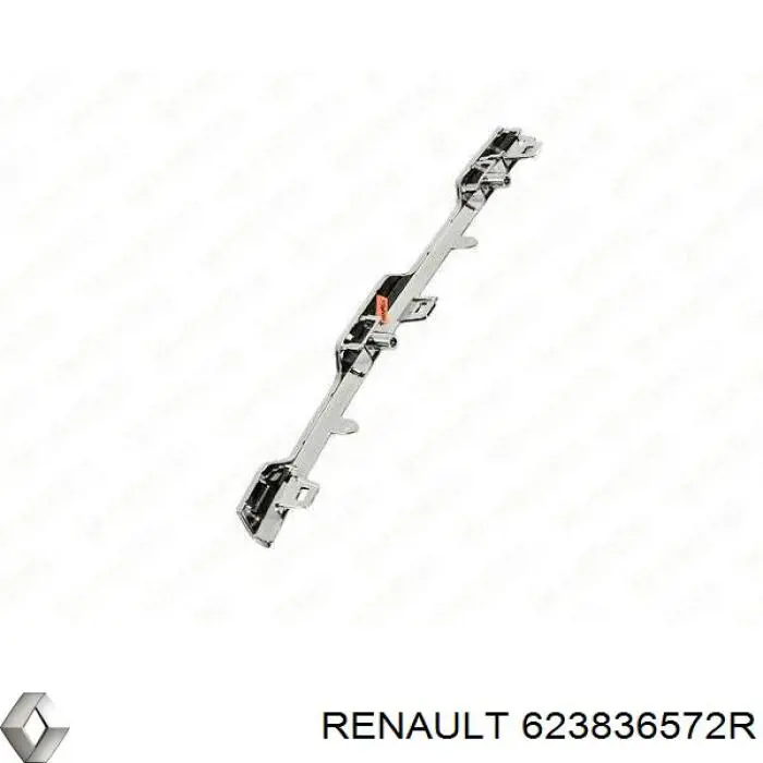 Comprar 623836572R Renault (RVI) Moldura superior de la parrilla del radiador