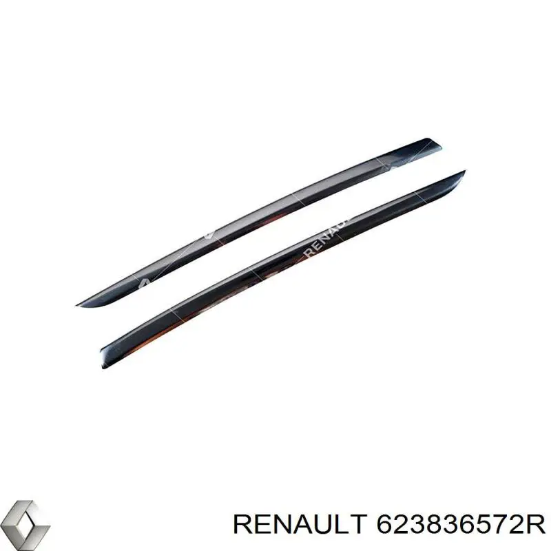 Comprar 623836572R Renault (RVI) Moldura superior de la parrilla del radiador