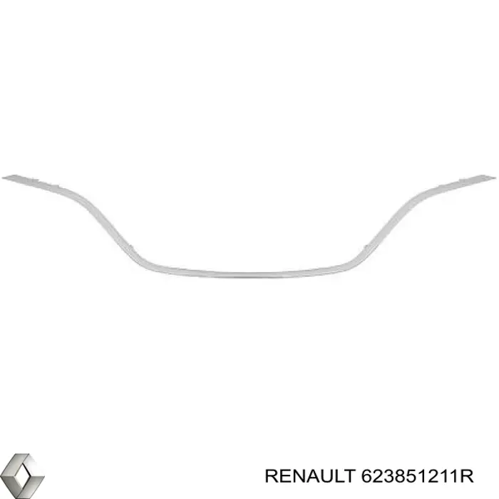 Moldura de rejilla de radiador Renault (RVI) 623851211R