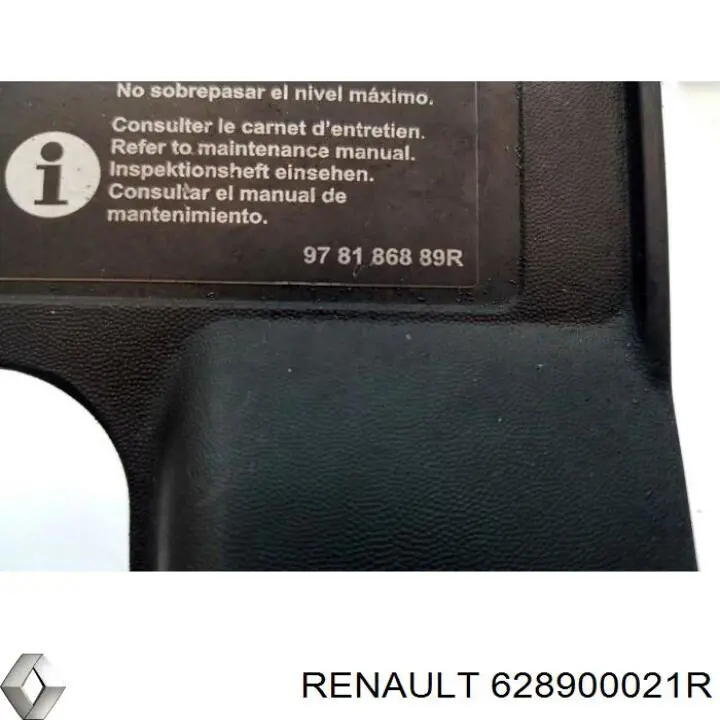 Emblema de capó 628900021R Renault (RVI)