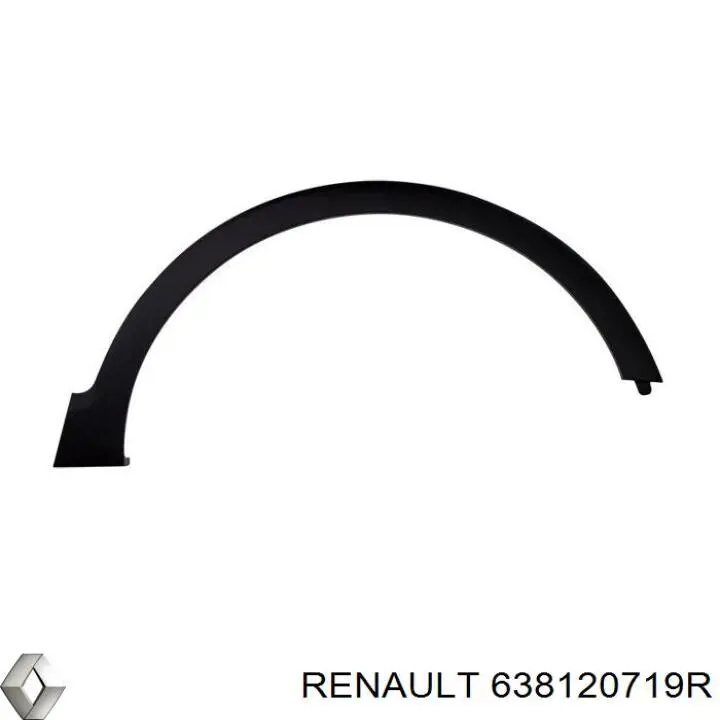 Comprar 638120719R Renault (RVI) Extensión de la aleta delantera derecha