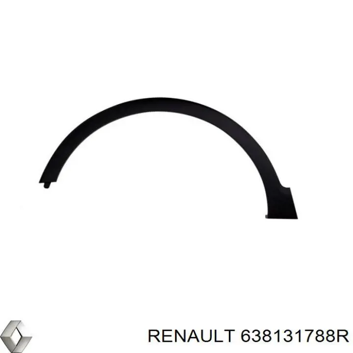 Comprar 638131788R Renault (RVI) Extensión de aleta delantera izquierda