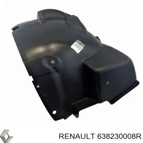 638230008R Renault (RVI) guardabarros interior, aleta delantera, izquierdo trasero
