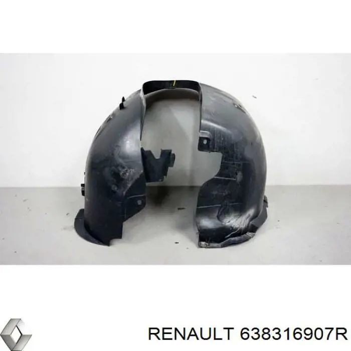 Protector contra salpicaduras del paso de rueda delantero Renault (RVI) 638316907R precio, desde 16,94 EUR