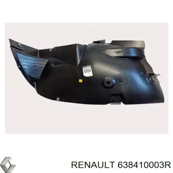 638410003R Renault (RVI) guardabarros interior, aleta delantera, izquierdo delantero