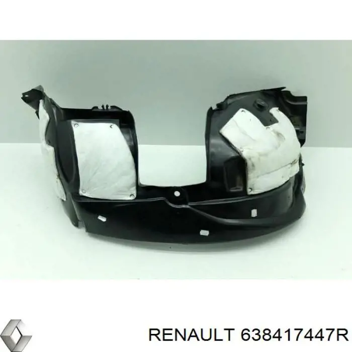 638417447R Renault (RVI) Guardalodos interior izquierdo, guardafango delantero