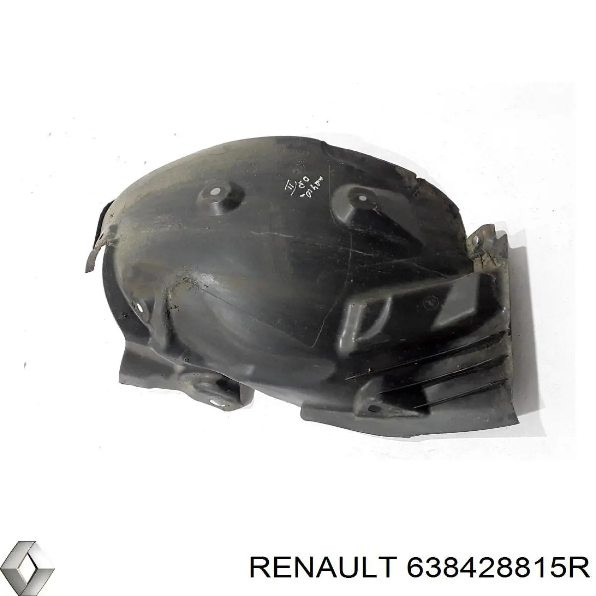 Guardabarros interior, aleta delantera, derecho trasero para Renault Megane (DZ0)