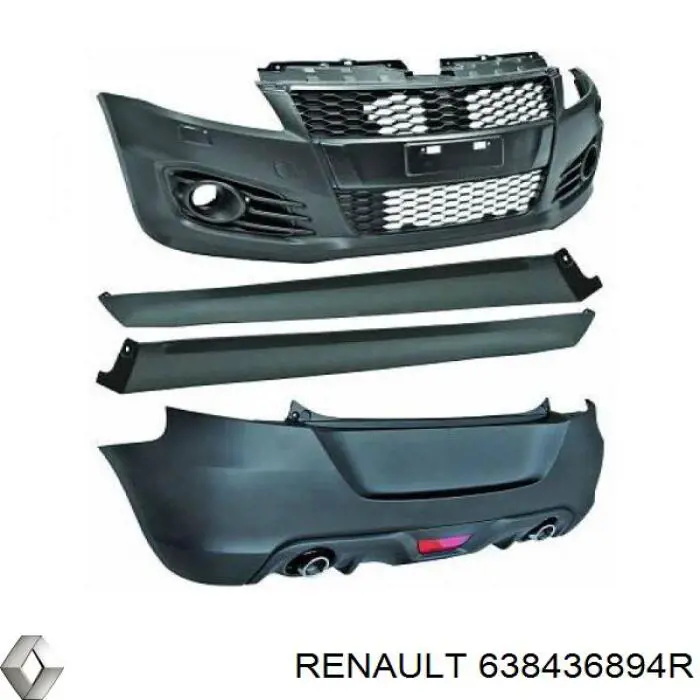 Paso de rueda delantero izquierdo trasero Renault (RVI) 638436894R precio, desde 60,75 EUR