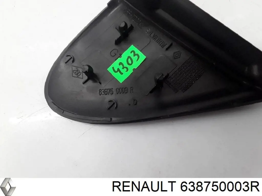638750003R Renault (RVI) listón embellecedor/protector, guardabarros delantero derecho