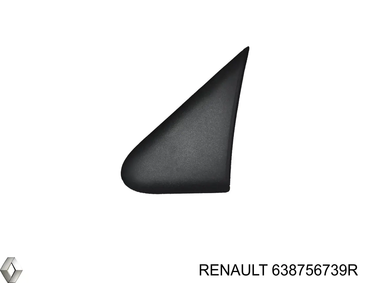 638756739R Renault (RVI) listón embellecedor/protector, guardabarros delantero derecho