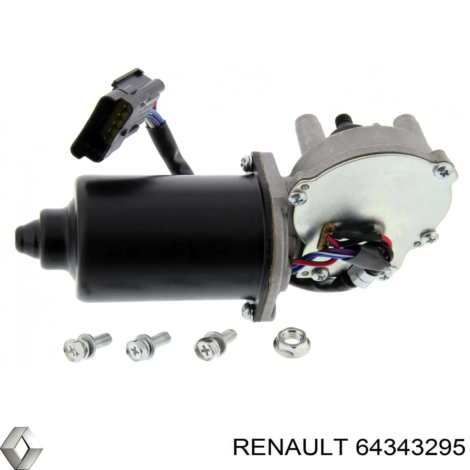64343295 Renault (RVI) motor del limpiaparabrisas del parabrisas
