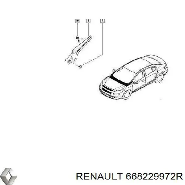 Tapón volante lateral para Renault DOKKER 