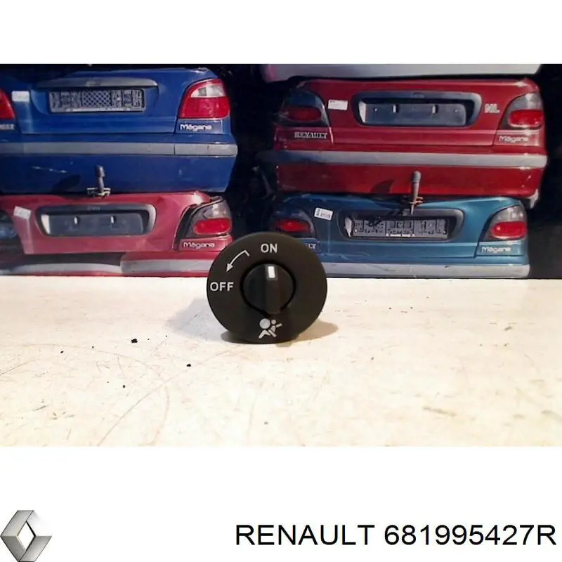 Interruptor llave desactivacio del airbag en el lado del acompañante para Renault Megane (BZ0)