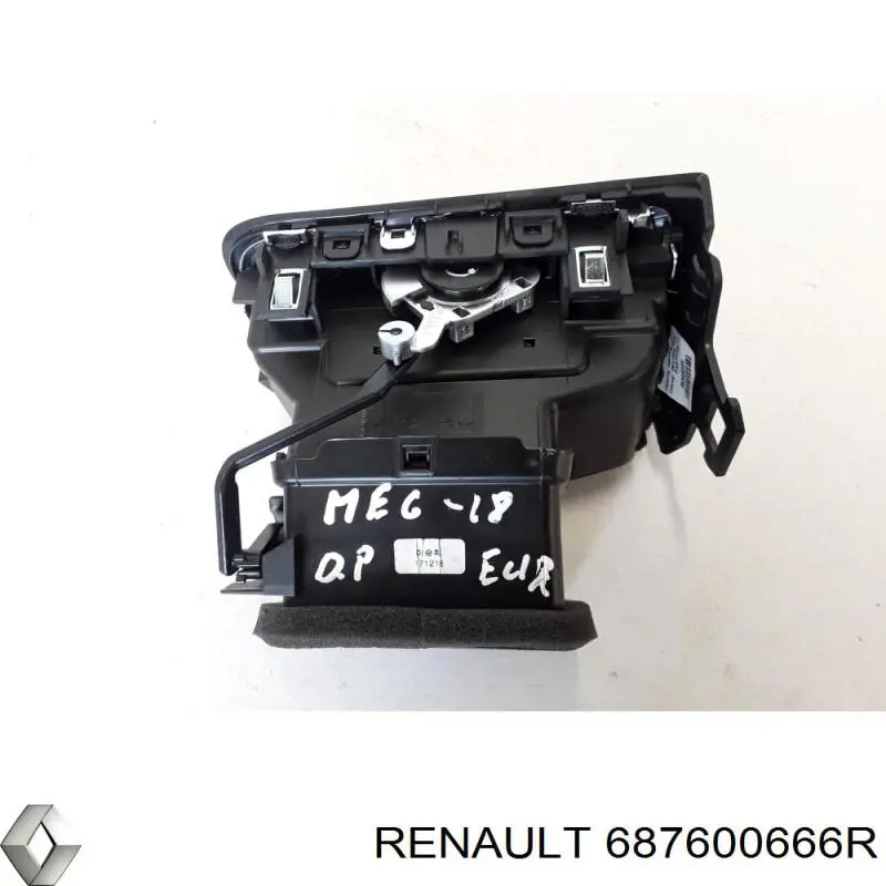 Rejilla de ventilación derecha del salpicadero Renault (RVI) 687600666R precio, desde 32,75 EUR