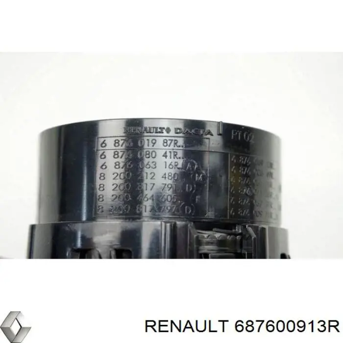687600913R Renault (RVI) Rejilla de ventilación de salpicadero