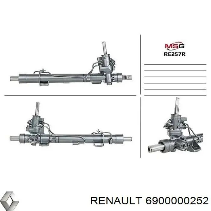 Comprar 6900000252 Renault (RVI) Cremallera