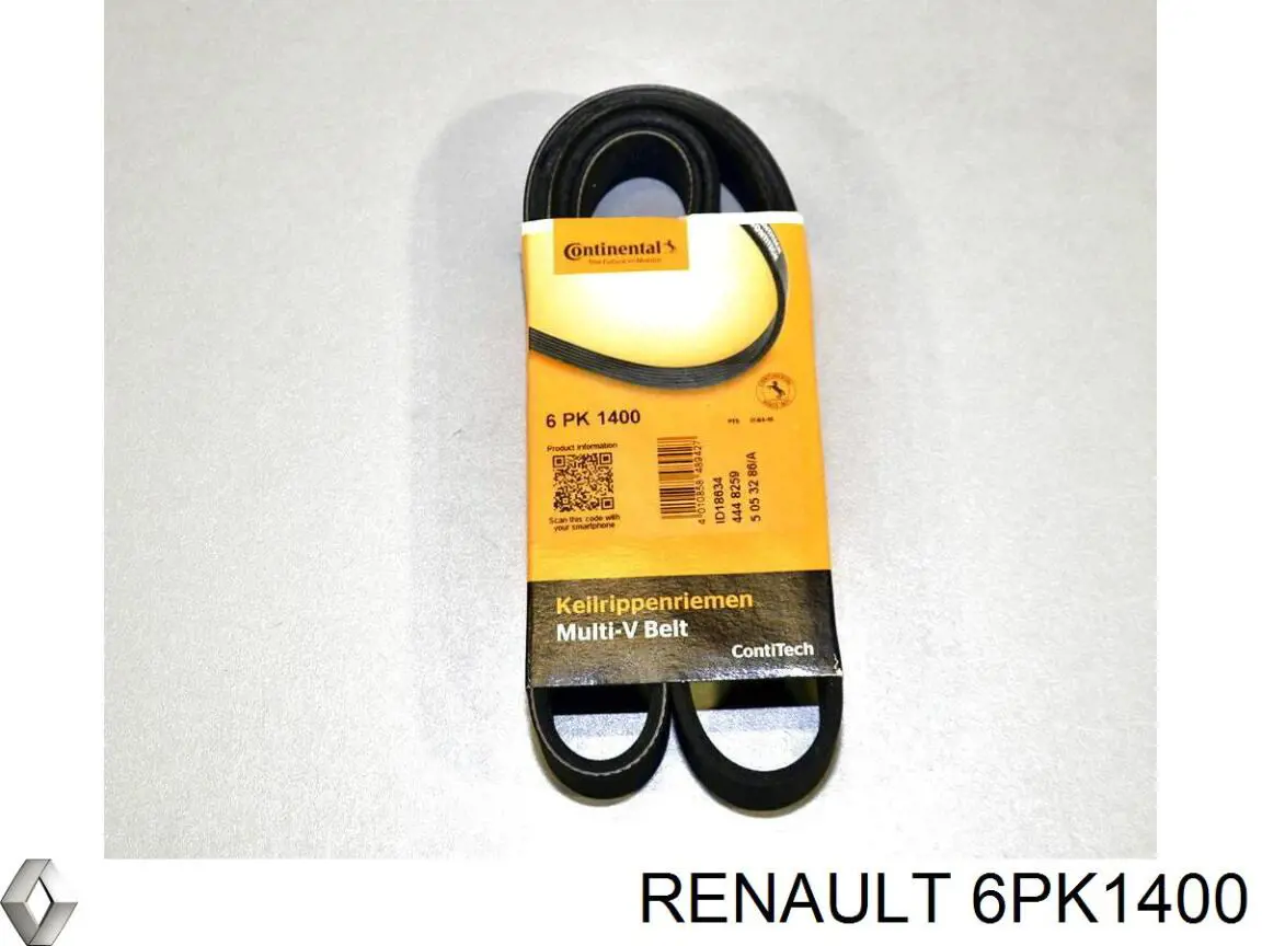 6PK1400 Renault (RVI) correa trapezoidal