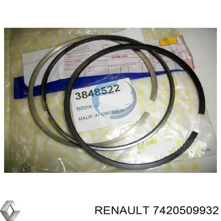 7420509932 Renault (RVI) juego de aros de pistón para 1 cilindro, std